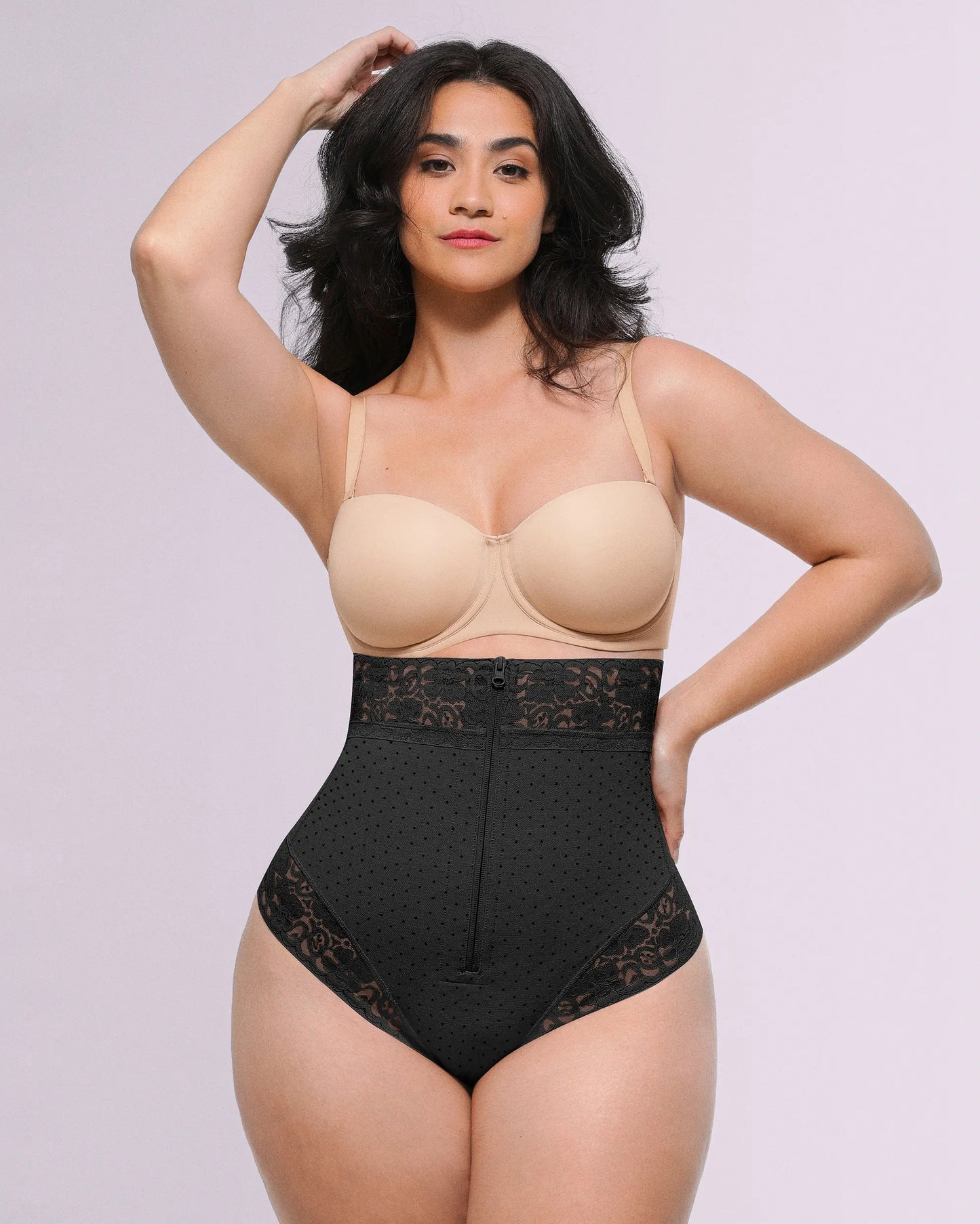 Bare Essentials™ AirSlim® High-Waisted Polka Dot Shaping Thong
