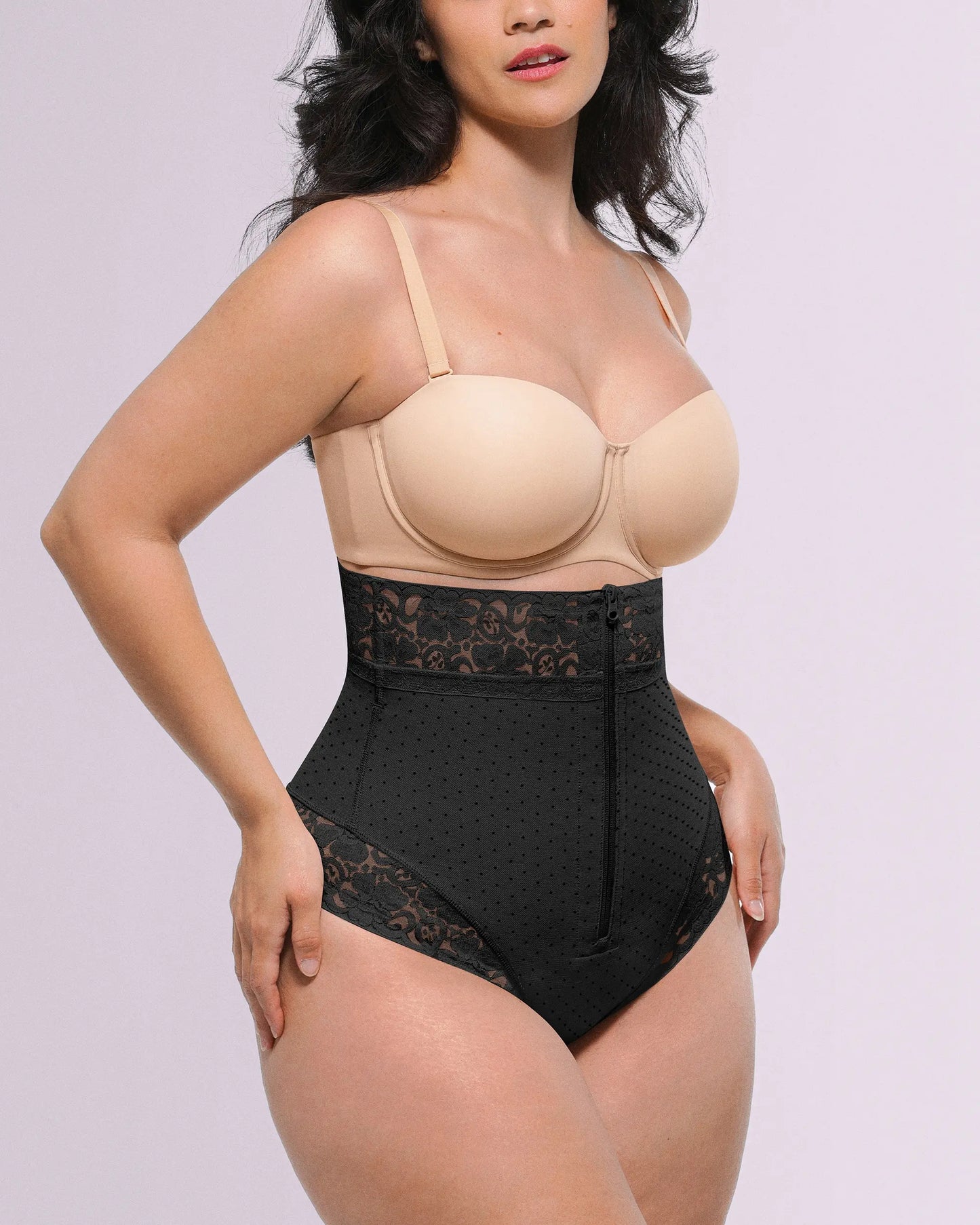 Bare Essentials™ AirSlim® High-Waisted Polka Dot Shaping Thong