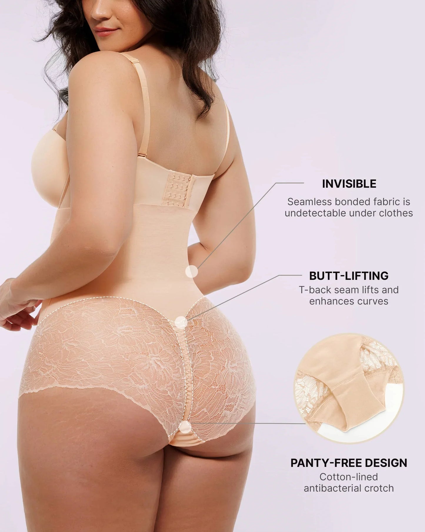 Komfortfit | High-Waisted  Sheer Lace Brief